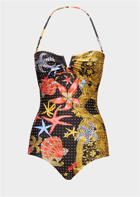 versace bathing suit one-piece|Versace bikini.